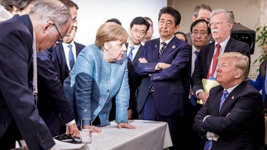 The G7 summit, summed up in one photo