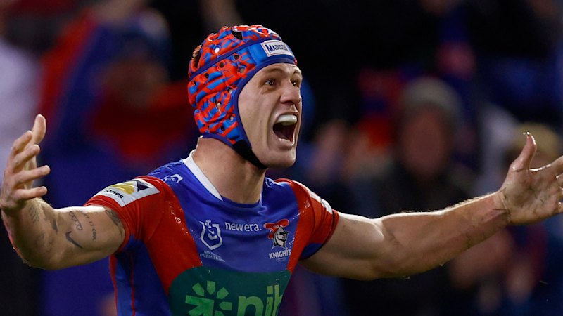 Six months after he was injured, Kalyn Ponga is still in a moon boot. But he insists he’ll be fit for Vegas