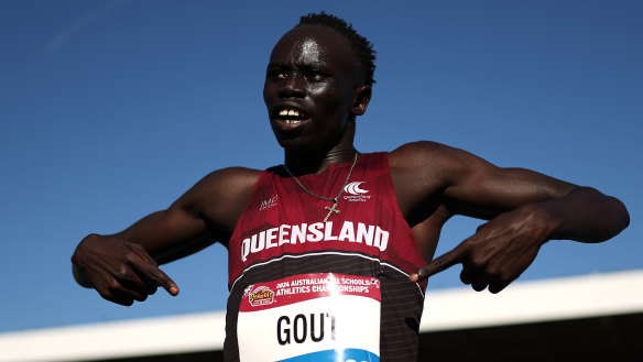 Ipswich product Gout Gout has put the athletics world on notice.