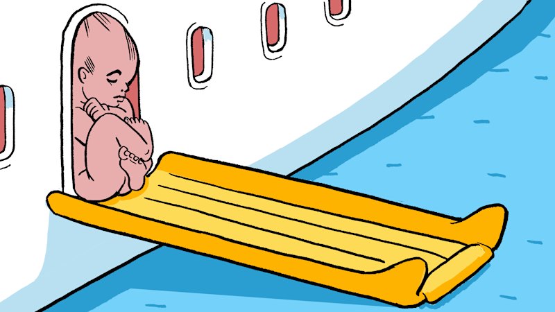 You’re on a plane and someone goes into labour. The first thing to do? Take your own pulse