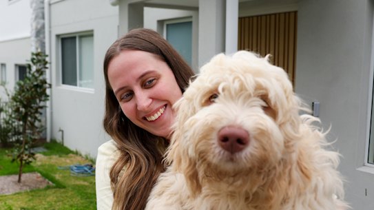 Erin Howell at her new home.