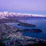 Winter scene in the snow, Queenstown. New Zealand. 