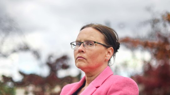 Former minister Jane Garrett says she is still being targeted by abuse, six years after a CFA industrial dispute.