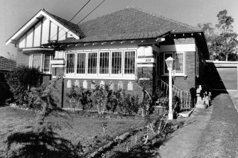Tatiana Sokoloff's Dudley Street home as it appeared in the Herald in 1986.