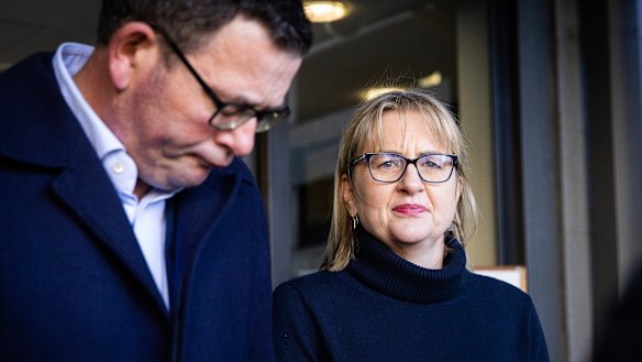 Jacinta Allan with Daniel Andrews.