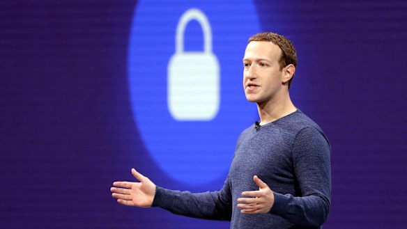 News lockout ... Facebook CEO Mark Zuckerberg.