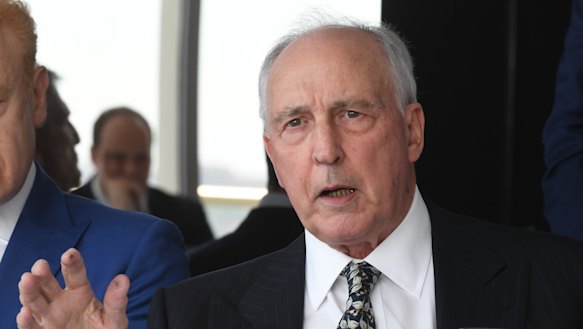The real former prime minister Paul Keating.