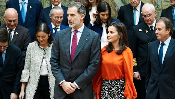 Questions about Saudi gift; King Felipe VI and Queen Letizia of Spain in Madrid.