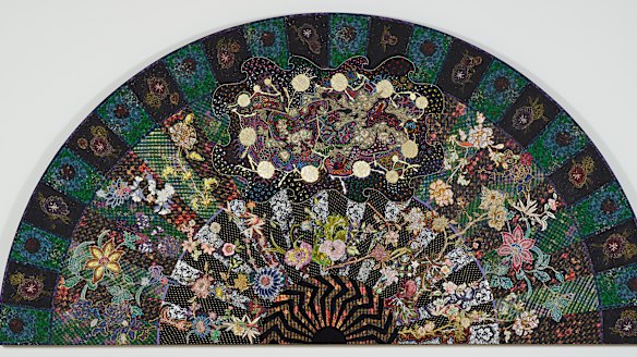 A work of significance for feminist art: Miriam Shapiro, Black Bolero (1980)