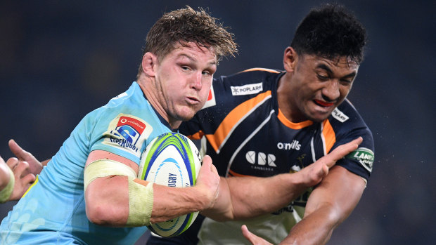 No more excuses: Michael Hooper again had to front the cameras to explain a Waratahs loss.