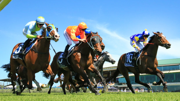 Improving track is a plus for Bring The Ransom (right) in race 4 at Randwick’s Kensington track on Wednesday. 