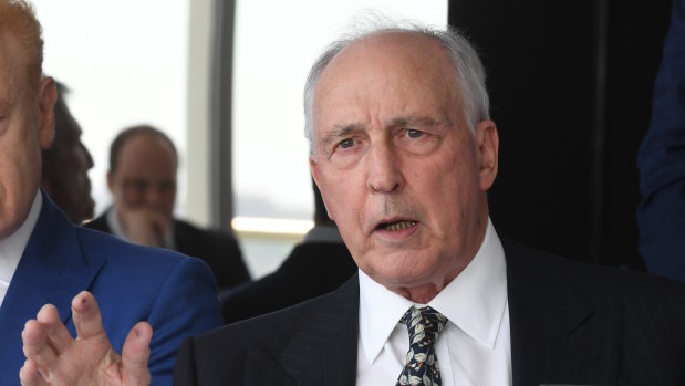 The real former prime minister Paul Keating.