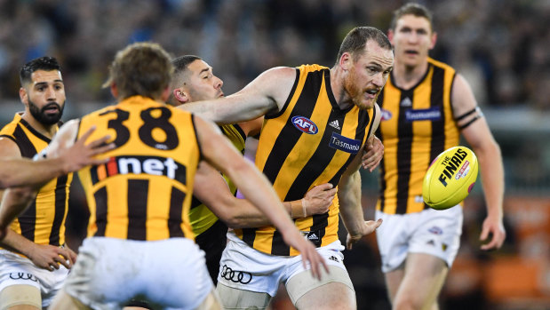 Jarryd Roughead is enjoying the freedom of being able to concentrate on his own performances.