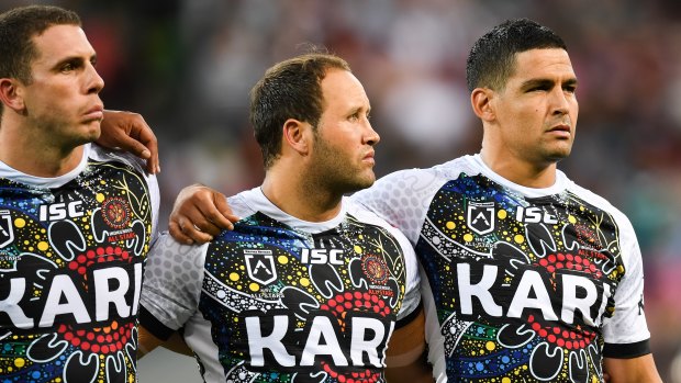 Taking a stand: Cody Walker opted not to sing the anthem before the NRL Allstars match.