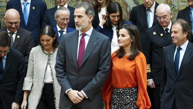 Questions about Saudi gift; King Felipe VI and Queen Letizia of Spain in Madrid.