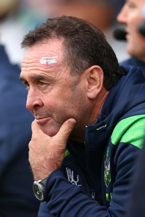 Raiders coach Ricky Stuart.