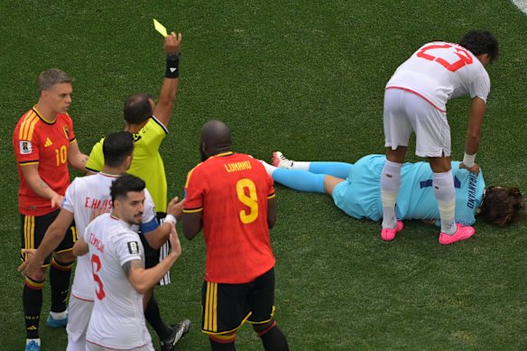 Yellow card issued.