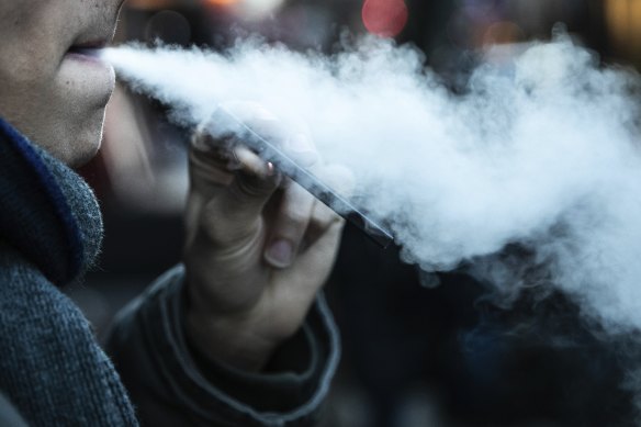 It’s not uncommon to see office workers puffing on nicotine lolly juice around Raffles Place or Robertson Quay.