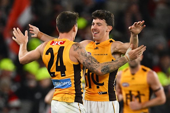 Massimo D’Ambrosio kicked a vital last-quarter goal for Hawthorn.