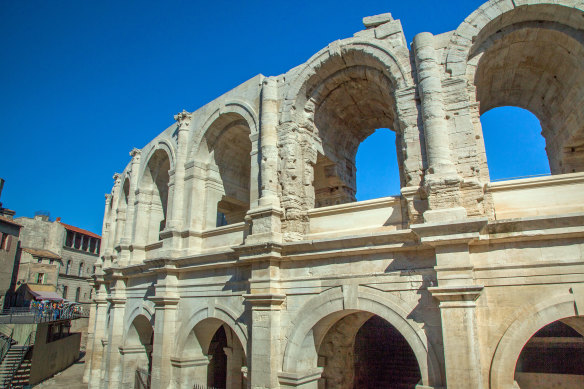 The Roman amphitheater of Arles.