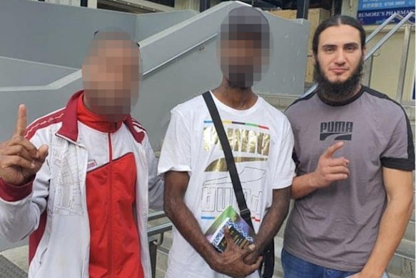 Joseph Saadieh, a convicted ISIS associate, photographed with Street Dawah in 2021, shortly before his arrest.