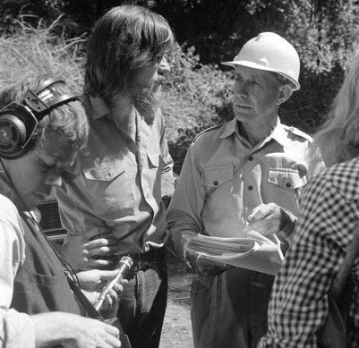 Alex Floyd at Terania Creek north of Lismore for an anti-logging protest, 1979.