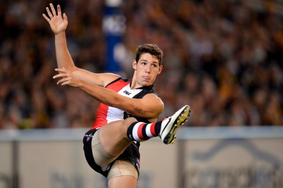 Arryn Siposs during his AFL playing days.