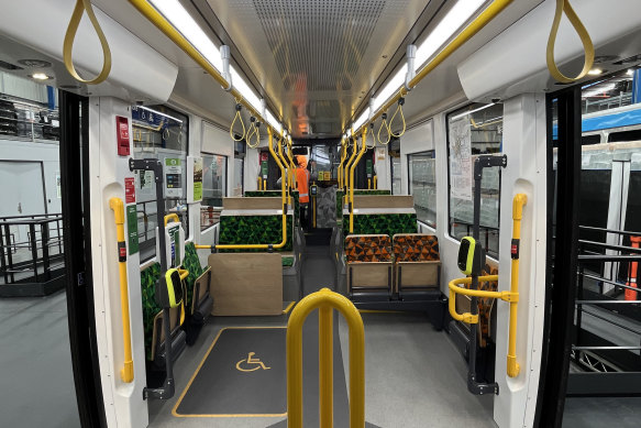 The new tram will have room for 150 people.
