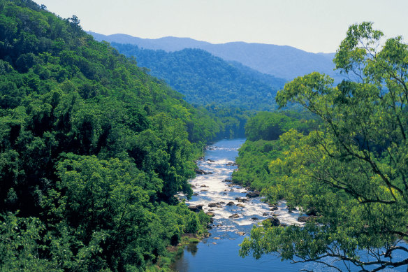 The Bradfield scheme would divert the upper Tully River.