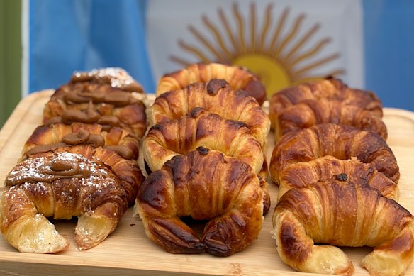 Patagonia Cafe’s medialunas are baked daily. 