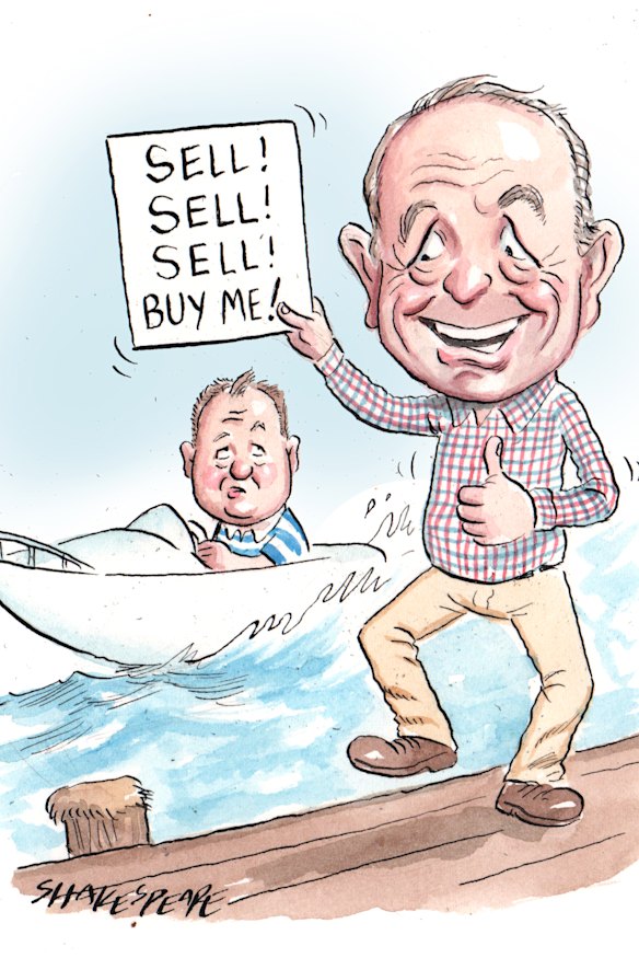 Wave of success: James Thomson and Harvey Norman.