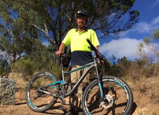 Russell Eckersley loves the adventure that comes with trail building.