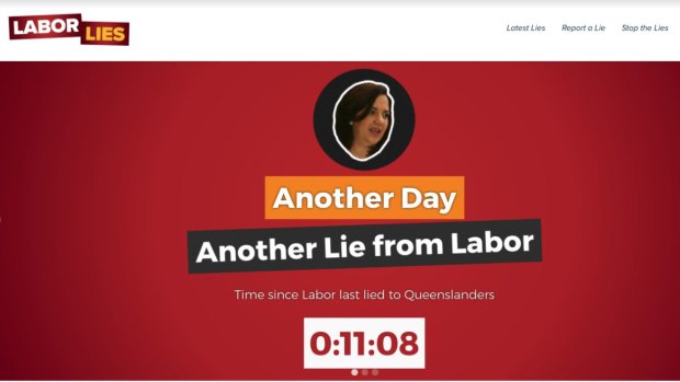 The Queensland Labor Lies website.