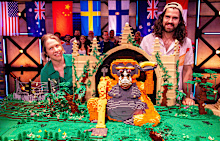 In Episode Six, the build was all about sabotaging Hamish. Teams had to build the most creative and exciting booby traps to stop ﻿his journey driving a remote-control Jeep through their themed builds.