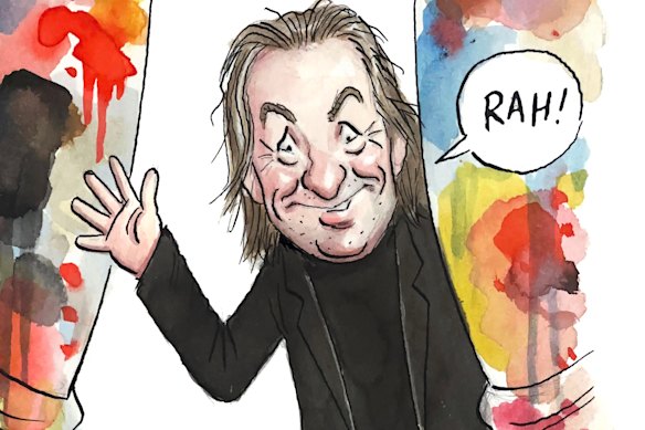 Many Herald journalists have received a Shakes caricature when they left the newsroom. This is the self-portrait he created as his last illustration for the Fitz Files when leaving the Herald in August 2024.