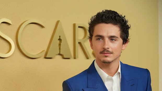 Timothee Chalamet arrives at the 98th Academy Awards Oscar nominees luncheon last month.