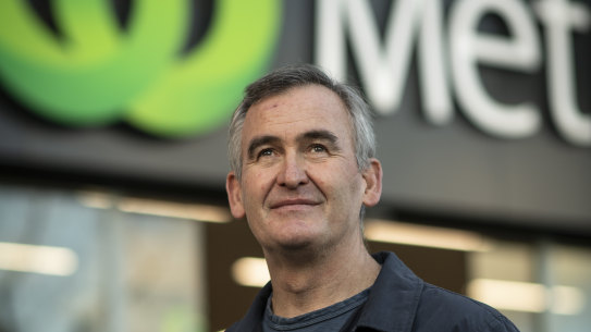 Woolworths boss Brad Banducci says consumers are tired and frustrated.