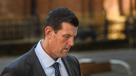 Ben Roberts-Smith outside the Federal Court in Sydney on Tuesday.