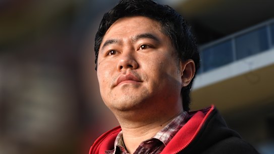 Apartment owner Adrian Shi.