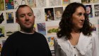 Co-founders of the Incognito Art show in Paddington, Dave Liston and artist Laura Jones. The upcoming show hides the works of famous artists among those of amateurs, for a $100 flat price, with profits going to charity. 