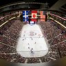 CN3WX2 Canada, Quebec province, Montreal, the passion of hockey, the Bell Centre sports complex, Montreal Canadiens game, general view str17-trav10-sport