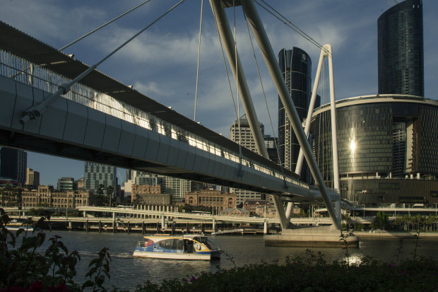 The Star casino and Queen’s Wharf complex at the end of the Neville Bonner Bridge. 