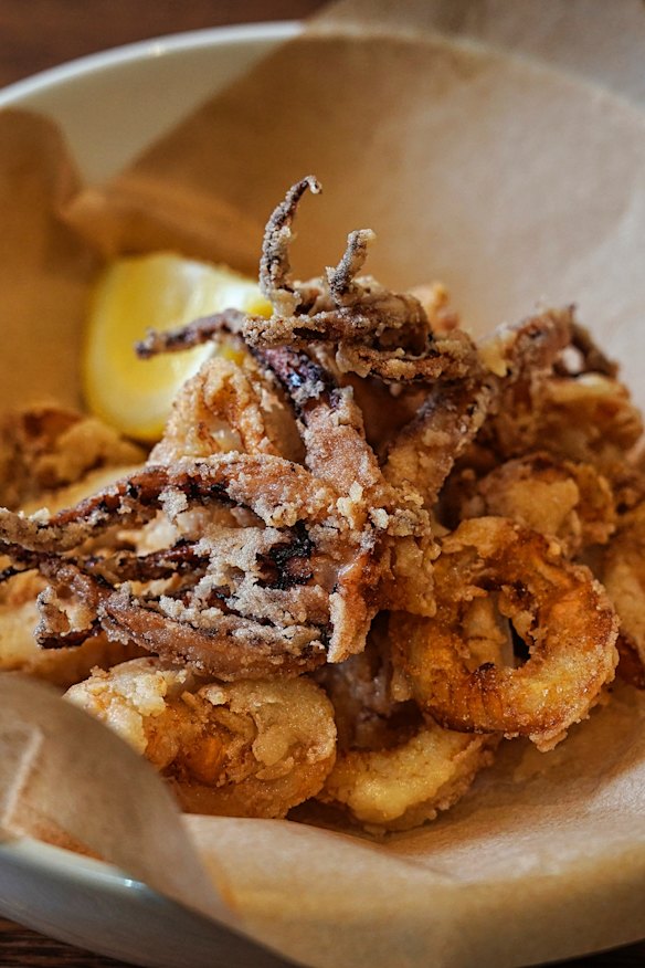 Frittura di calamari.