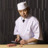 Koichi Minamishima behind the omakase counter at Minamishima in Richmond.