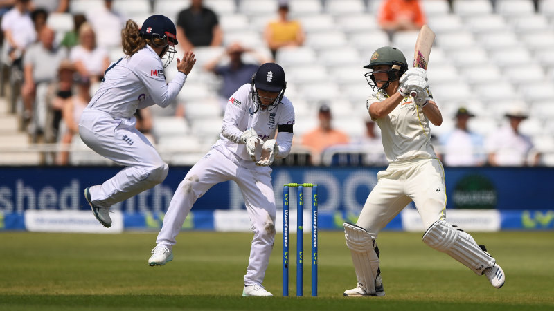 Perry falls agonisingly short as Australia’s depth tested on Ashes opening day