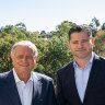 Salta director Sam Tarascio and his son, managing director, Sam Tarascio at the re-opening of the Walmer Bridge.