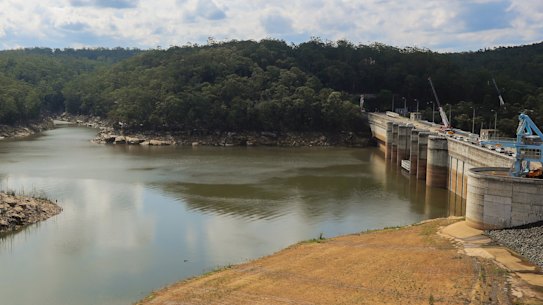Ash from bushfires has been washed into the Warragamba dam, prompting authorities to use alternative water sources.