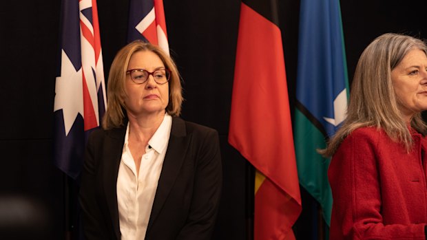 Premier Jacinta Allan and Attorney-General Sonya Kilkenny respond to the childcare rapid review last week.