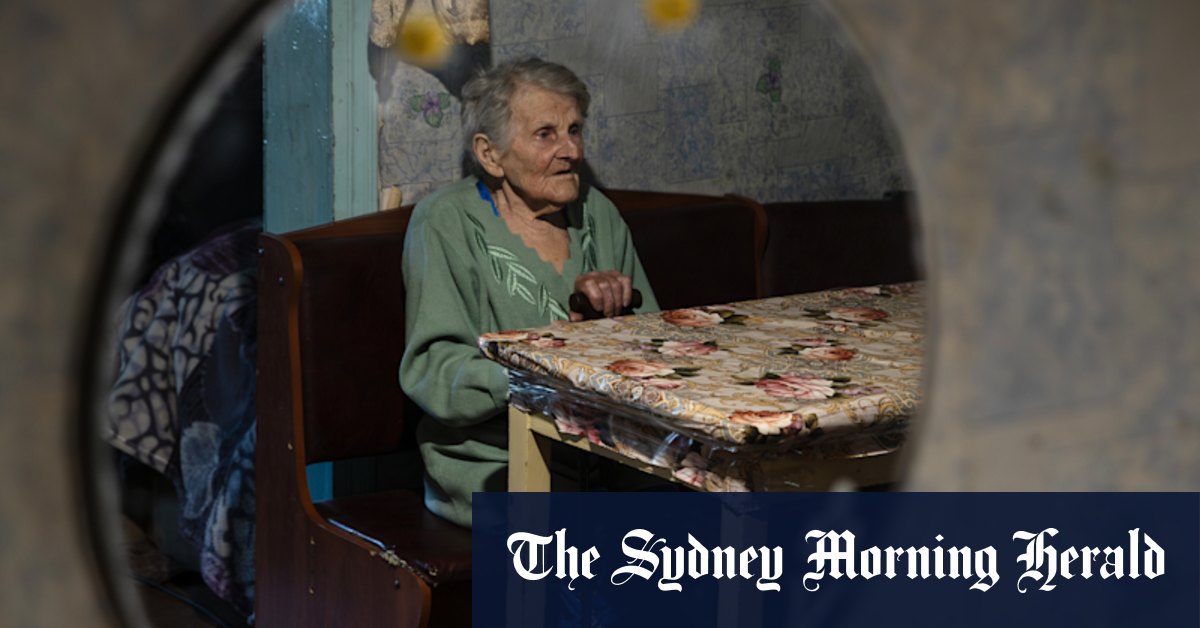 She’s 98, and walked through a battlefield in slippers to escape Russian attacks