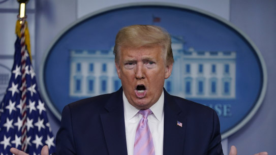 US President Donald Trump claimed his has total authority to re-open the US economy.